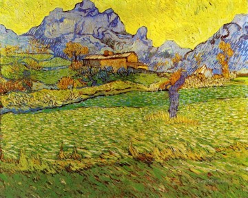  mountains Painting - A Meadow in the Mountains Vincent van Gogh scenery